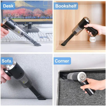 Portable 2 In 1 Mini Home And Car Vacuum Cleaner